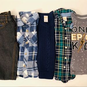 Lots of 5 Pcs Clothes Gap, Gymboree, Oshkosh, US Polo Assn